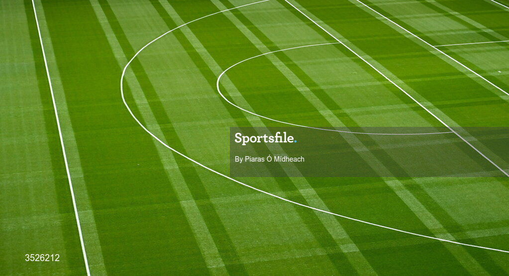 26 July 2026; A general view of the pitch before the GAA Football All-Ireland Senior Championship final match between Kerry and Mayo at Croke Park in Dublin. Photo by Piaras Ó Mídheach/Sportsfile