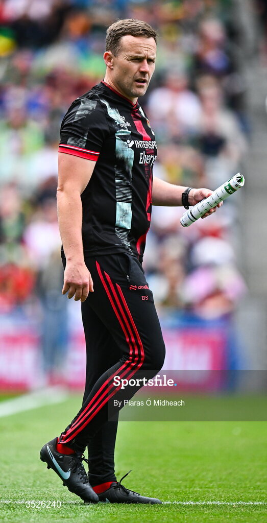 26 July 2026; Mayo manager Andy Moran before the GAA Football All-Ireland Senior Championship final match between Kerry and Mayo at Croke Park in Dublin. Photo by Piaras Ó Mídheach/Sportsfile