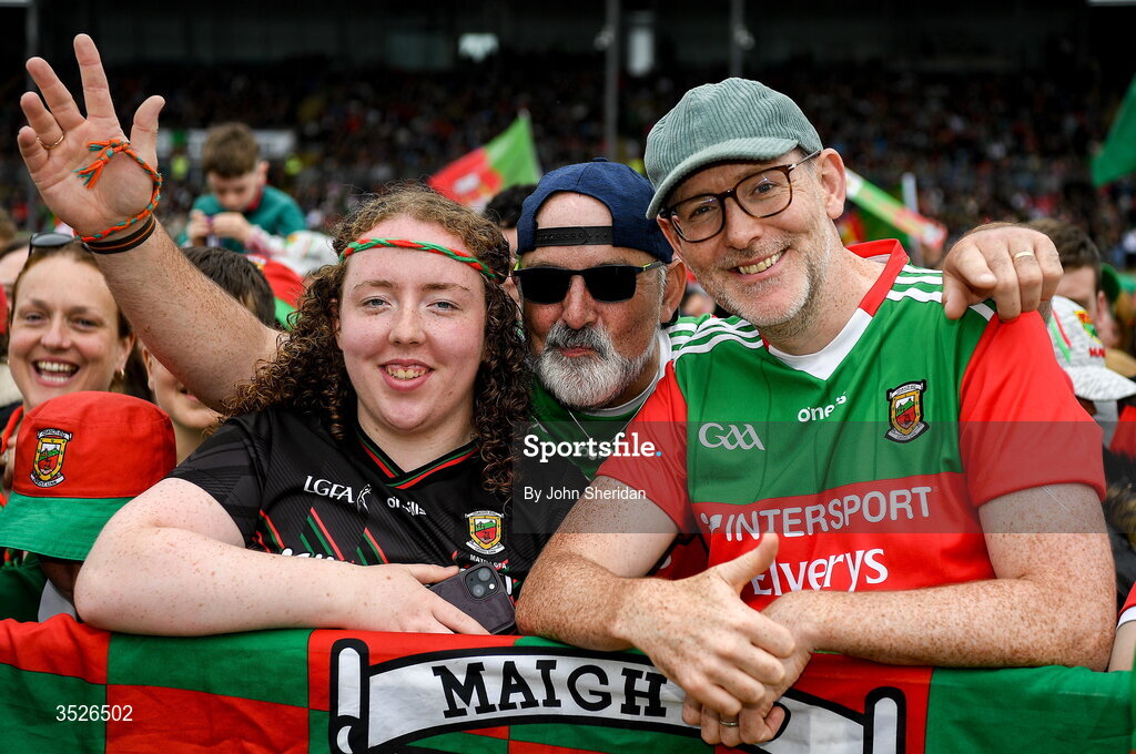27 July 2026; Mayo supporters during the homecoming at Castlebar in Mayo, after being crowned All-Ireland Senior Football champions following their victory over Kerry in the GAA All-Ireland Senior Football Championship final at Croke Park on Sunday. Photo by John Sheridan/Sportsfile