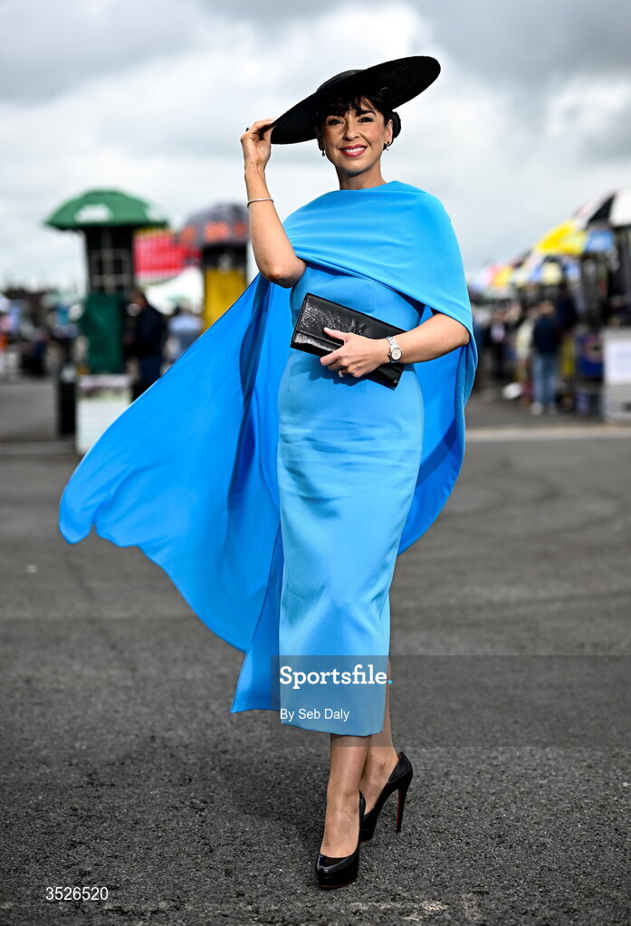 29 July 2026; Racegoer Suzanne McGarry, from Sligo, during day three of the Galway Races Summer Festival at Ballybrit Racecourse in Galway. Photo by Seb Daly/Sportsfile