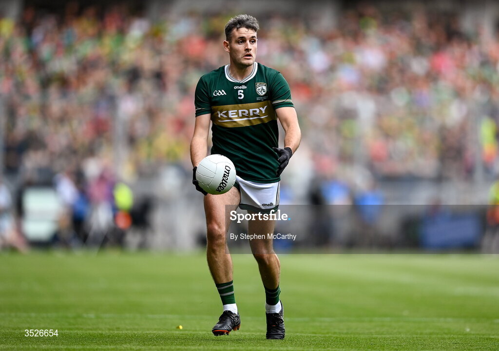 26 July 2026; Graham O'Sullivan of Kerry during the GAA Football All-Ireland Senior Championship final match between Kerry and Mayo at Croke Park in Dublin. Photo by Stephen McCarthy/Sportsfile