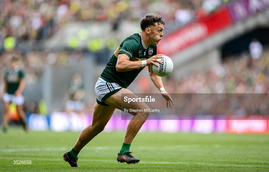 26 July 2026; David Clifford of Kerry during the GAA Football All-Ireland Senior Championship final match between Kerry and Mayo at Croke Park in Dublin. Photo by Stephen McCarthy/Sportsfile