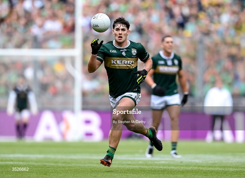 26 July 2026; Mike Breen of Kerry during the GAA Football All-Ireland Senior Championship final match between Kerry and Mayo at Croke Park in Dublin. Photo by Stephen McCarthy/Sportsfile