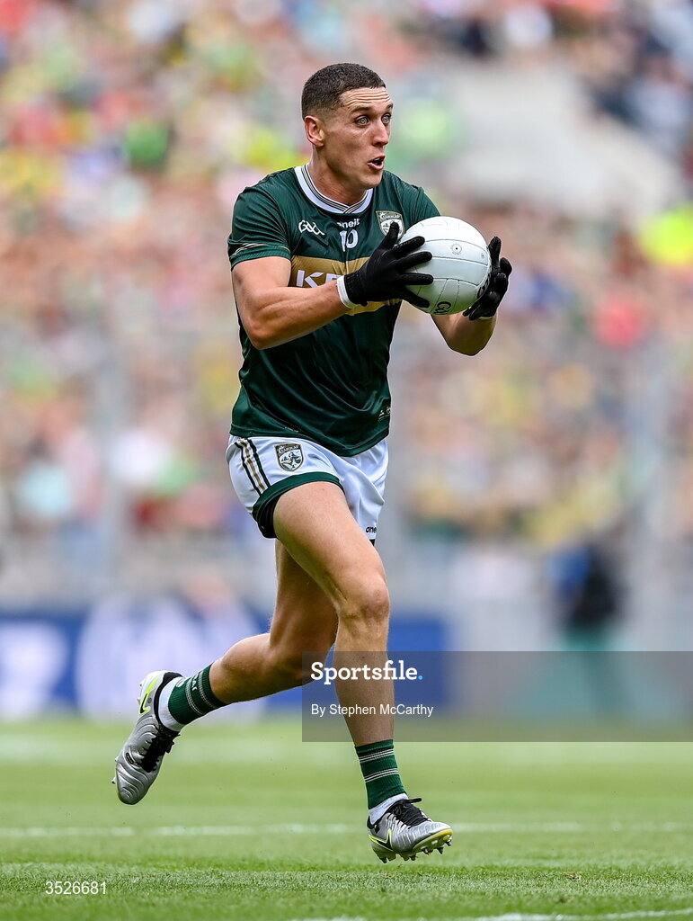 26 July 2026; Joe O'Connor of Kerry during the GAA Football All-Ireland Senior Championship final match between Kerry and Mayo at Croke Park in Dublin. Photo by Stephen McCarthy/Sportsfile