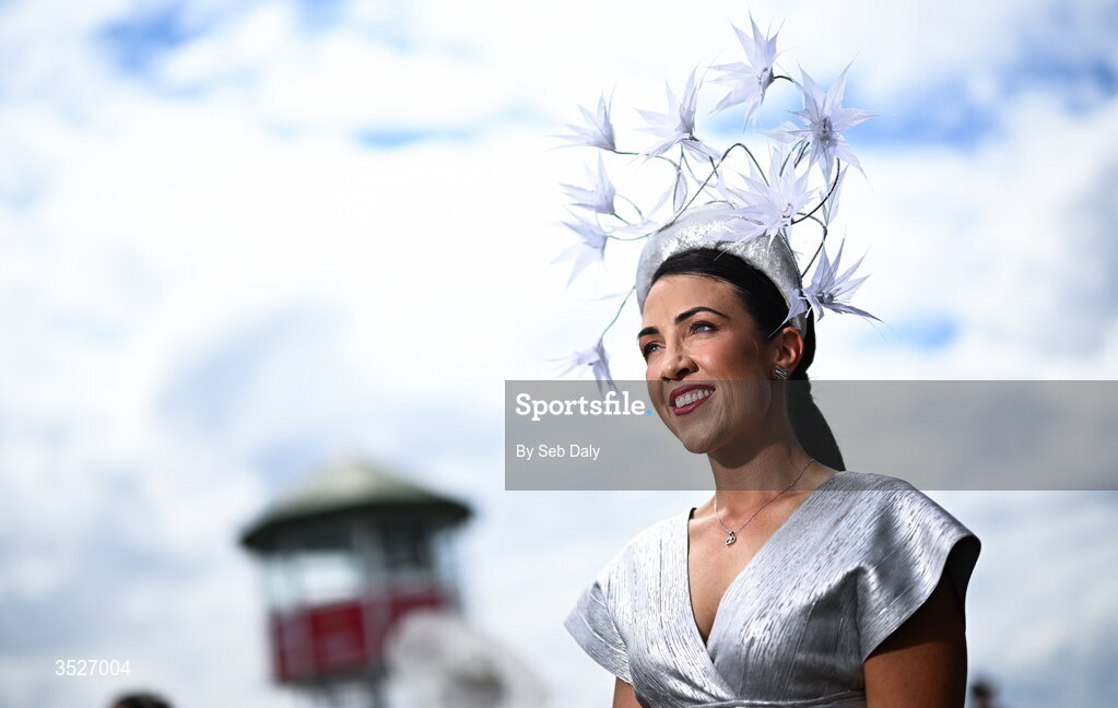30 July 2026; Racegoer Jactina Parkinson, from Portlaois, Laois, during day four of the Galway Races Summer Festival at Ballybrit Racecourse in Galway. Photo by Seb Daly/Sportsfile