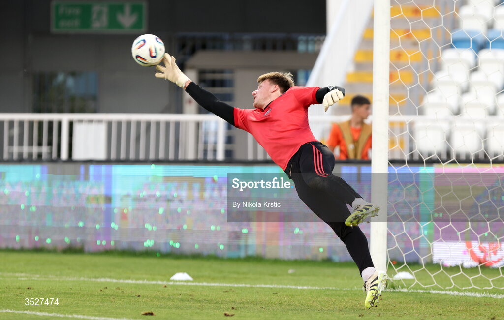30 July 2026; Bohemians goalkeeper Paul Walters before the UEFA Conference League Second Qualifying Round second leg match between Ballkani and Bohemians at Fadil Vokrri Stadium in Pristina, Kosovo. Photo by Nikola Krstic/Sportsfile
