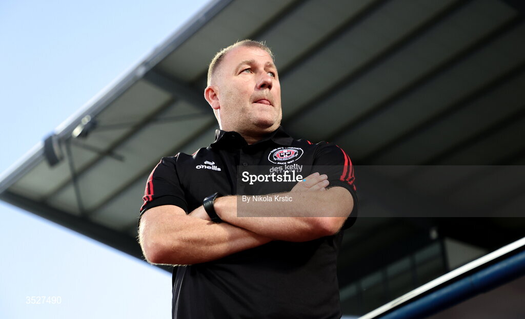 30 July 2026; Bohemians manager Alan Reynolds before the UEFA Conference League Second Qualifying Round second leg match between Ballkani and Bohemians at Fadil Vokrri Stadium in Pristina, Kosovo. Photo by Nikola Krstic/Sportsfile