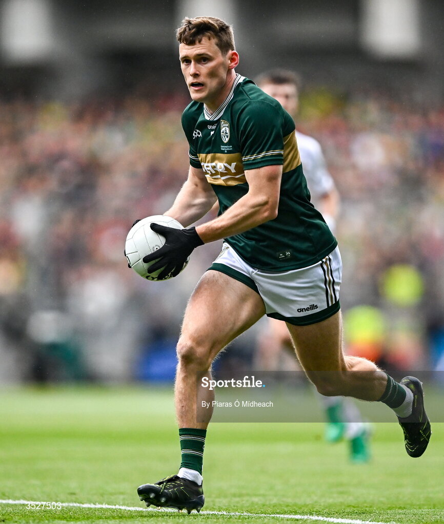 26 July 2026; Gavin White of Kerry during the GAA Football All-Ireland Senior Championship final match between Kerry and Mayo at Croke Park in Dublin. Photo by Piaras Ó Mídheach/Sportsfile