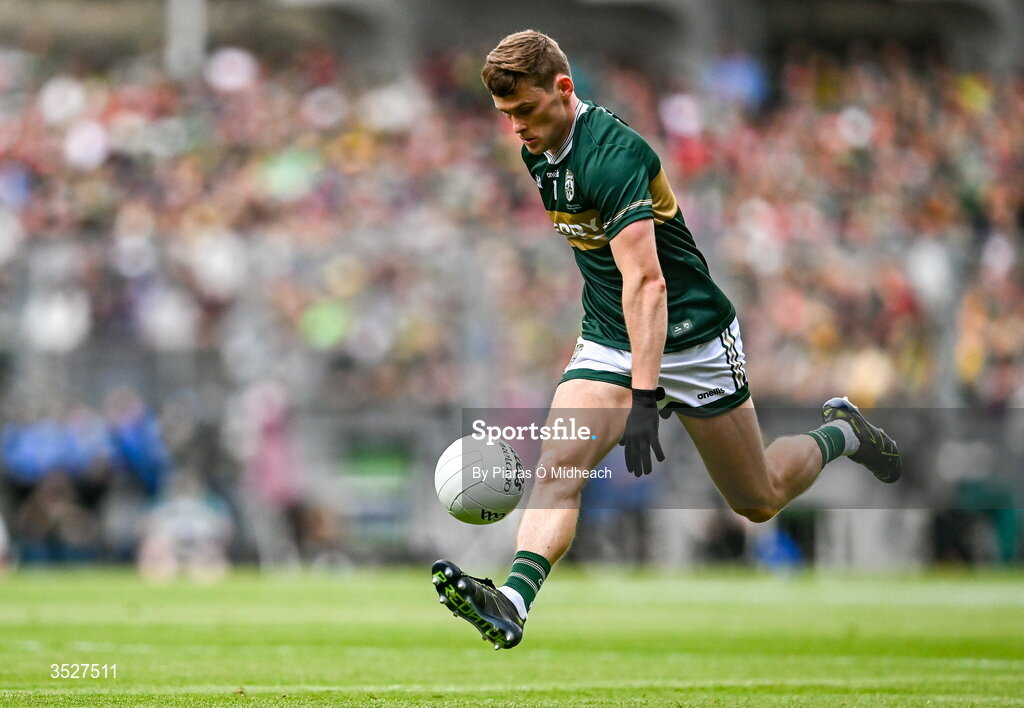26 July 2026; Gavin White of Kerry during the GAA Football All-Ireland Senior Championship final match between Kerry and Mayo at Croke Park in Dublin. Photo by Piaras Ó Mídheach/Sportsfile
