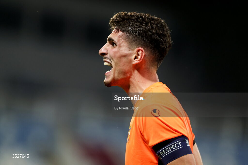 30 July 2026; Gentrit Halili of Ballkani during the UEFA Conference League Second Qualifying Round second leg match between Ballkani and Bohemians at Fadil Vokrri Stadium in Pristina, Kosovo. Photo by Nikola Krstic/Sportsfile