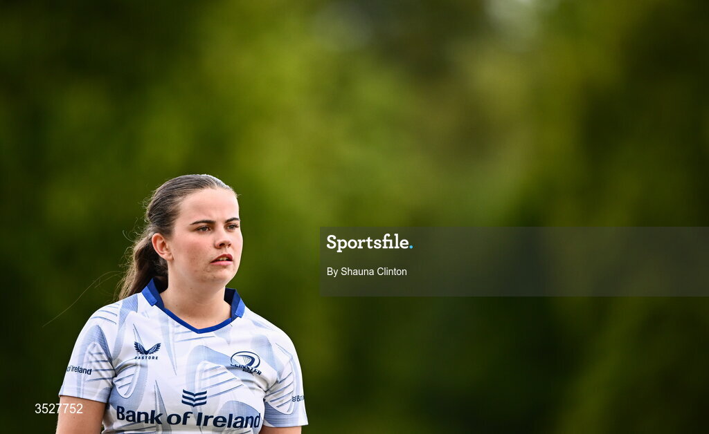 30 July 2026; Julie Nolan during an Leinster rugby women open training session at Kings Hospital School in Dublin. Photo by Shauna Clinton/Sportsfile