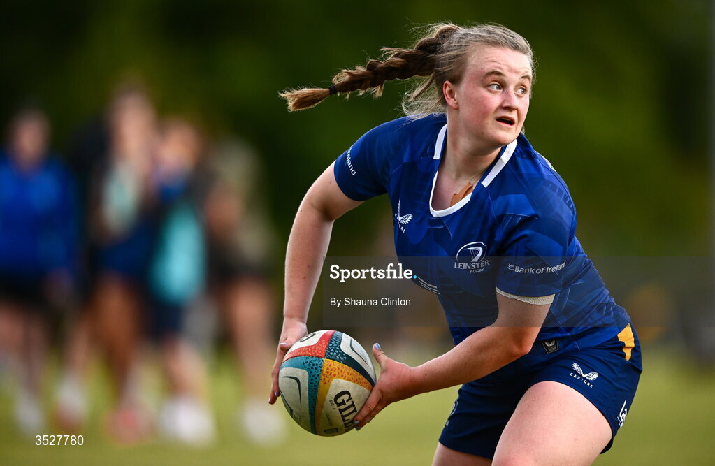 30 July 2026; Caoimhe McCormack during an Leinster rugby women open training session at Kings Hospital School in Dublin. Photo by Shauna Clinton/Sportsfile