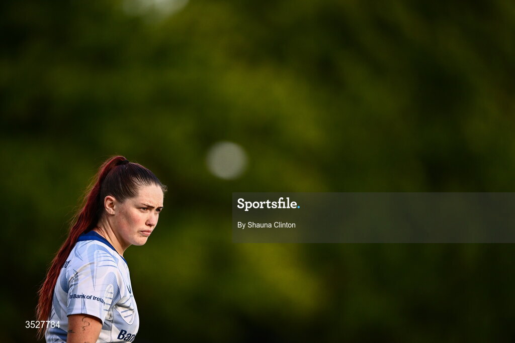 30 July 2026; Maggie Boylan during an Leinster rugby women open training session at Kings Hospital School in Dublin. Photo by Shauna Clinton/Sportsfile