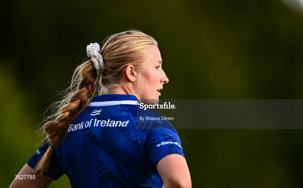 30 July 2026; Alex Connor during an Leinster rugby women open training session at Kings Hospital School in Dublin. Photo by Shauna Clinton/Sportsfile
