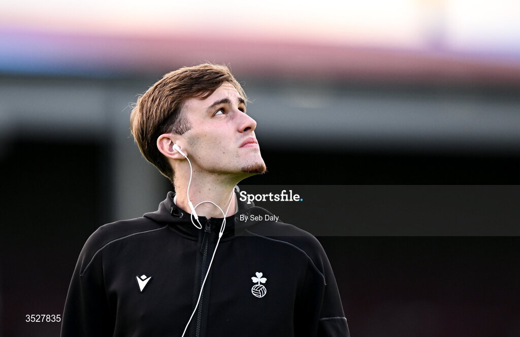 31 July 2026; Matt Healy of Shamrock Rovers before the SSE Airtricity Men’s Premier Division match between Drogheda United and Shamrock Rovers at Sullivan & Lambe Park in Drogheda, Louth. Photo by Seb Daly/Sportsfile