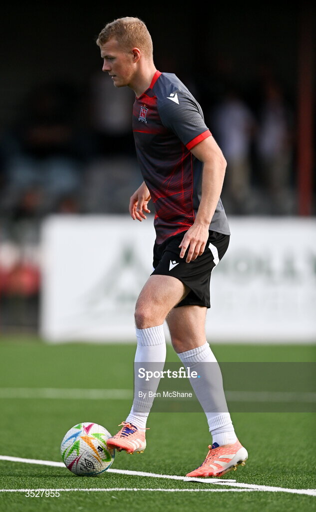 31 July 2026; Tom Grivosti of Dundalk before the SSE Airtricity Premier Division match between Dundalk and Sligo Rovers at Oriel Park in Dundalk, Louth. Photo by Ben McShane/Sportsfile