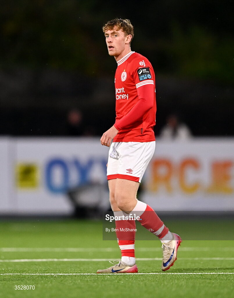 31 July 2026; Daire Patton of Sligo Rovers during the SSE Airtricity Premier Division match between Dundalk and Sligo Rovers at Oriel Park in Dundalk, Louth. Photo by Ben McShane/Sportsfile