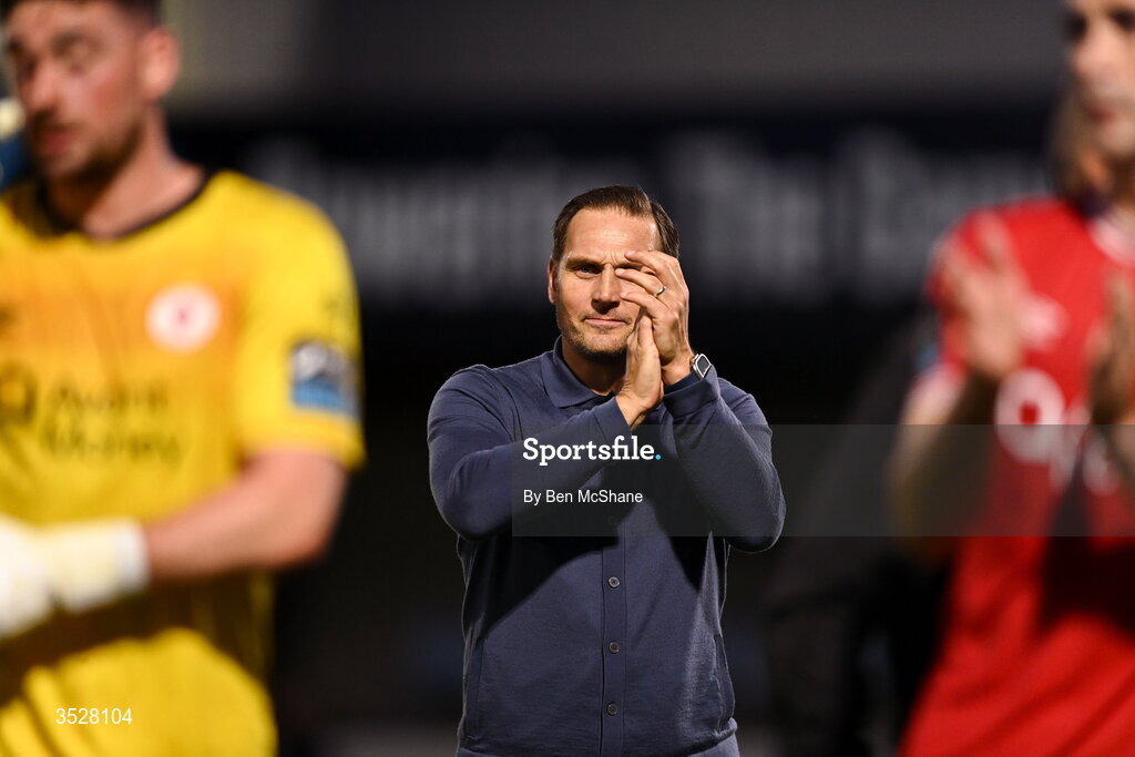31 July 2026; Sligo Rovers manager Darren Purse after the SSE Airtricity Premier Division match between Dundalk and Sligo Rovers at Oriel Park in Dundalk, Louth. Photo by Ben McShane/Sportsfile