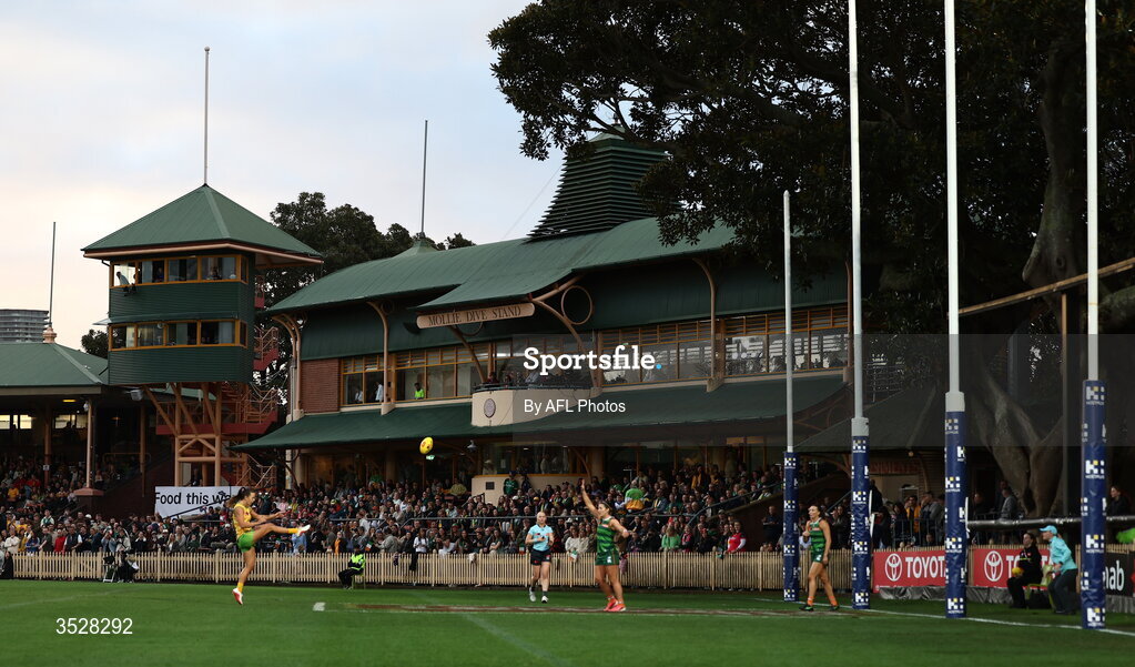 1 August 2026; A general view during the AFLW test match between Australia and Ireland at the North Sydney Oval in Sydney, Australia. Photo by James Wiltshire/AFL Photos via Sportsfile