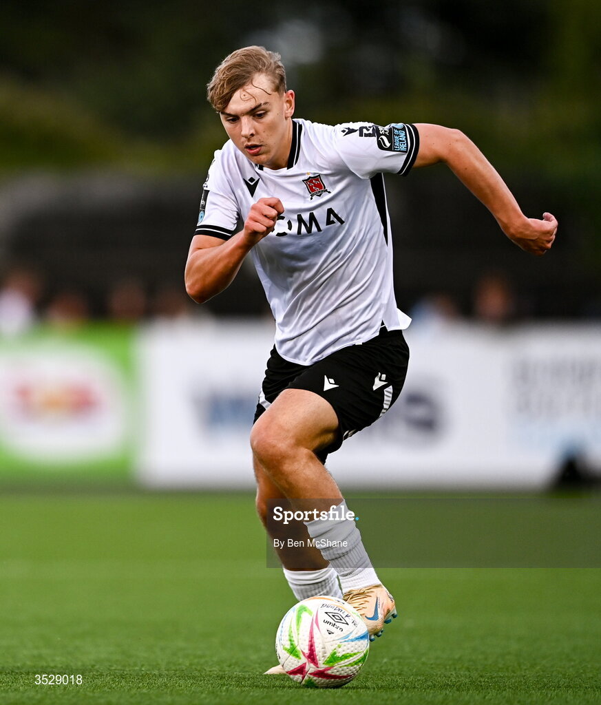 31 July 2026; Ronan Teahan of Dundalk during the SSE Airtricity Premier Division match between Dundalk and Sligo Rovers at Oriel Park in Dundalk, Louth. Photo by Ben McShane/Sportsfile