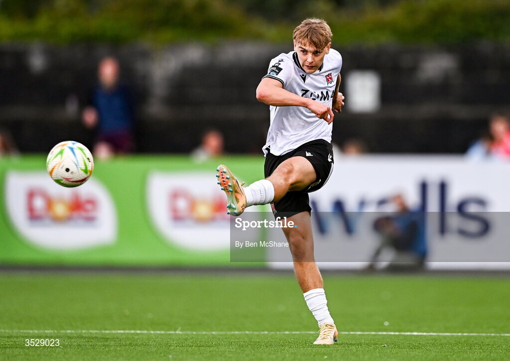 31 July 2026; Ronan Teahan of Dundalk during the SSE Airtricity Premier Division match between Dundalk and Sligo Rovers at Oriel Park in Dundalk, Louth. Photo by Ben McShane/Sportsfile