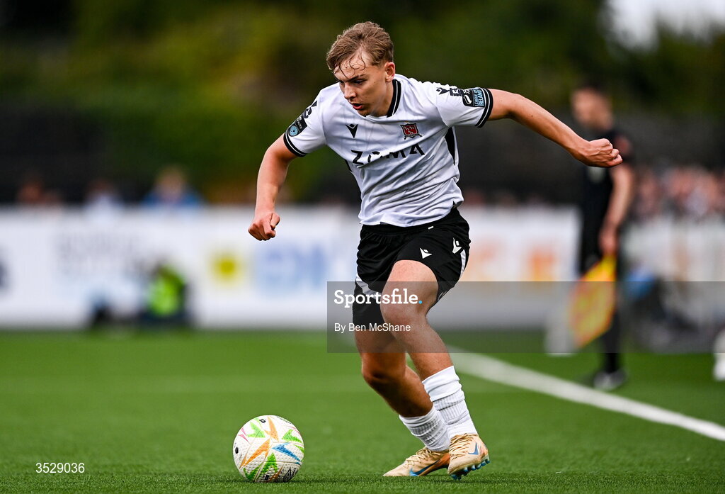 31 July 2026; Ronan Teahan of Dundalk during the SSE Airtricity Premier Division match between Dundalk and Sligo Rovers at Oriel Park in Dundalk, Louth. Photo by Ben McShane/Sportsfile
