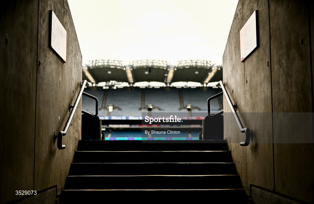 2 August 2026; A general view ahead of the LGFA TG4 All-Ireland Junior Championship final match between Antrim and Carlow at Croke Park in Dublin. Photo by Shauna Clinton/Sportsfile