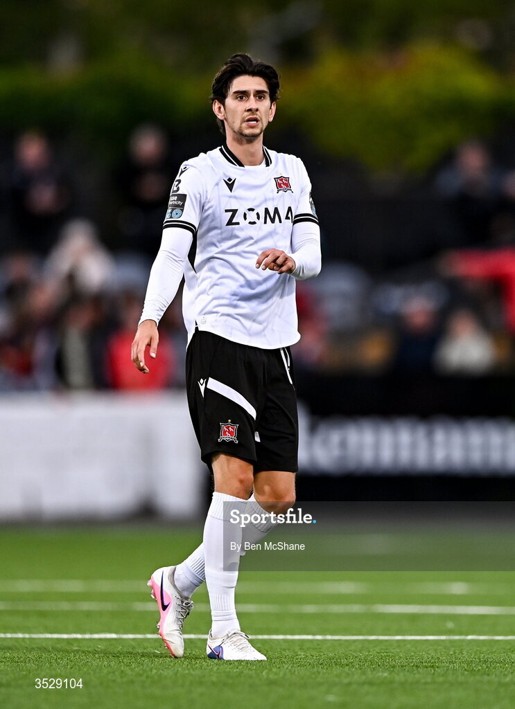31 July 2026; Harry Groome of Dundalk during the SSE Airtricity Premier Division match between Dundalk and Sligo Rovers at Oriel Park in Dundalk, Louth. Photo by Ben McShane/Sportsfile