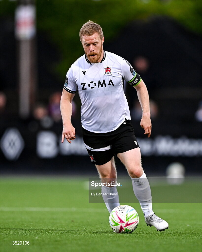 31 July 2026; Daryl Horgan of Dundalk during the SSE Airtricity Premier Division match between Dundalk and Sligo Rovers at Oriel Park in Dundalk, Louth. Photo by Ben McShane/Sportsfile