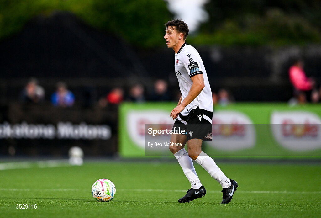 31 July 2026; Keith Buckley of Dundalk during the SSE Airtricity Premier Division match between Dundalk and Sligo Rovers at Oriel Park in Dundalk, Louth. Photo by Ben McShane/Sportsfile