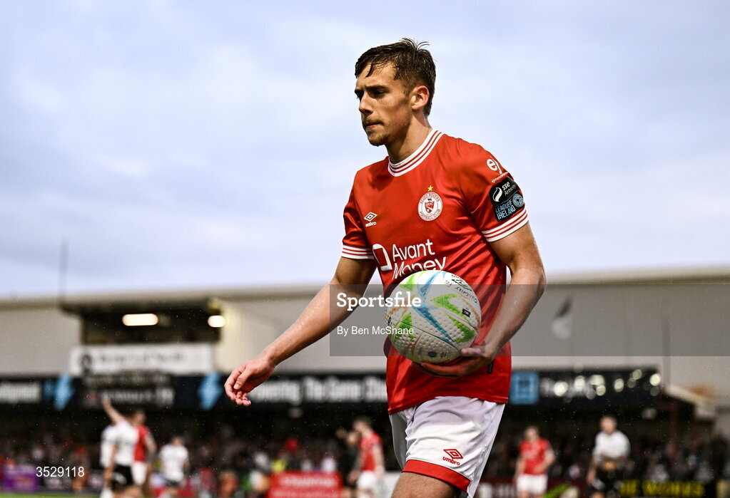 31 July 2026; Jack Shorrock of Sligo Rovers during the SSE Airtricity Premier Division match between Dundalk and Sligo Rovers at Oriel Park in Dundalk, Louth. Photo by Ben McShane/Sportsfile