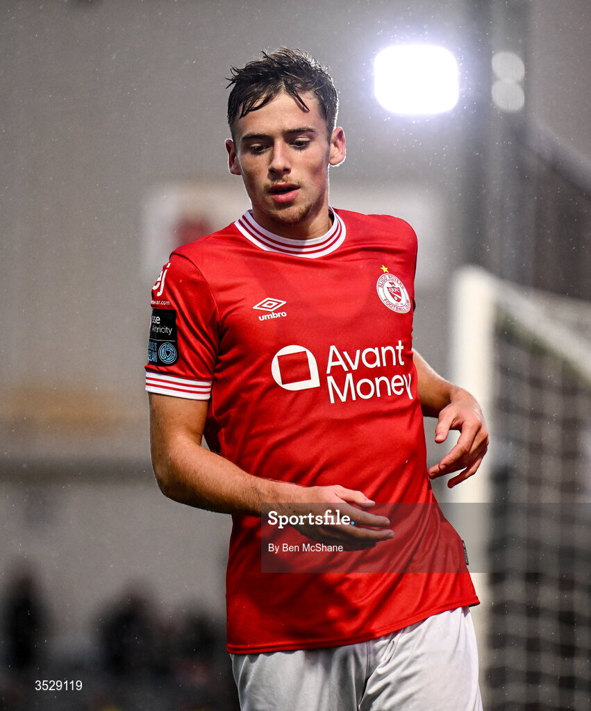 31 July 2026; Jack Shorrock of Sligo Rovers during the SSE Airtricity Premier Division match between Dundalk and Sligo Rovers at Oriel Park in Dundalk, Louth. Photo by Ben McShane/Sportsfile