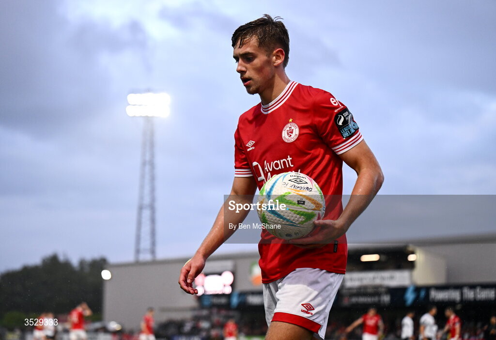 31 July 2026; Jack Shorrock of Sligo Rovers during the SSE Airtricity Premier Division match between Dundalk and Sligo Rovers at Oriel Park in Dundalk, Louth. Photo by Ben McShane/Sportsfile