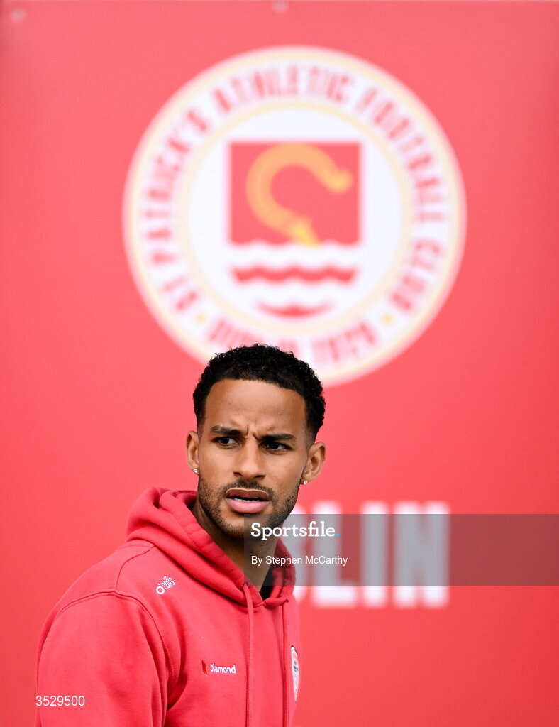 2 August 2026; Barry Cotter of Derry City before the SSE Airtricity Men's Premier Division match between St Patrick's Athletic and Derry City at Richmond Park in Dublin. Photo by Stephen McCarthy/Sportsfile