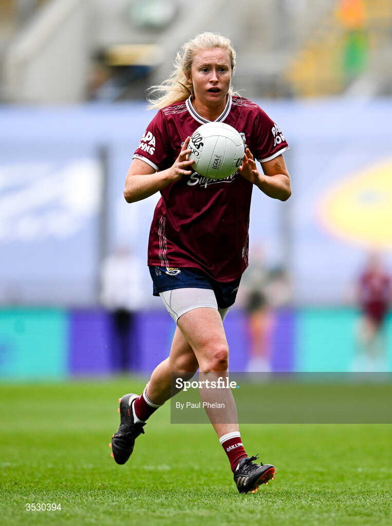 2 August 2026; Louise Ward of Galway during the LGFA TG4 All-Ireland Senior Championship final match between Galway and Kerry at Croke Park in Dublin. Photo by Paul Phelan/Sportsfile