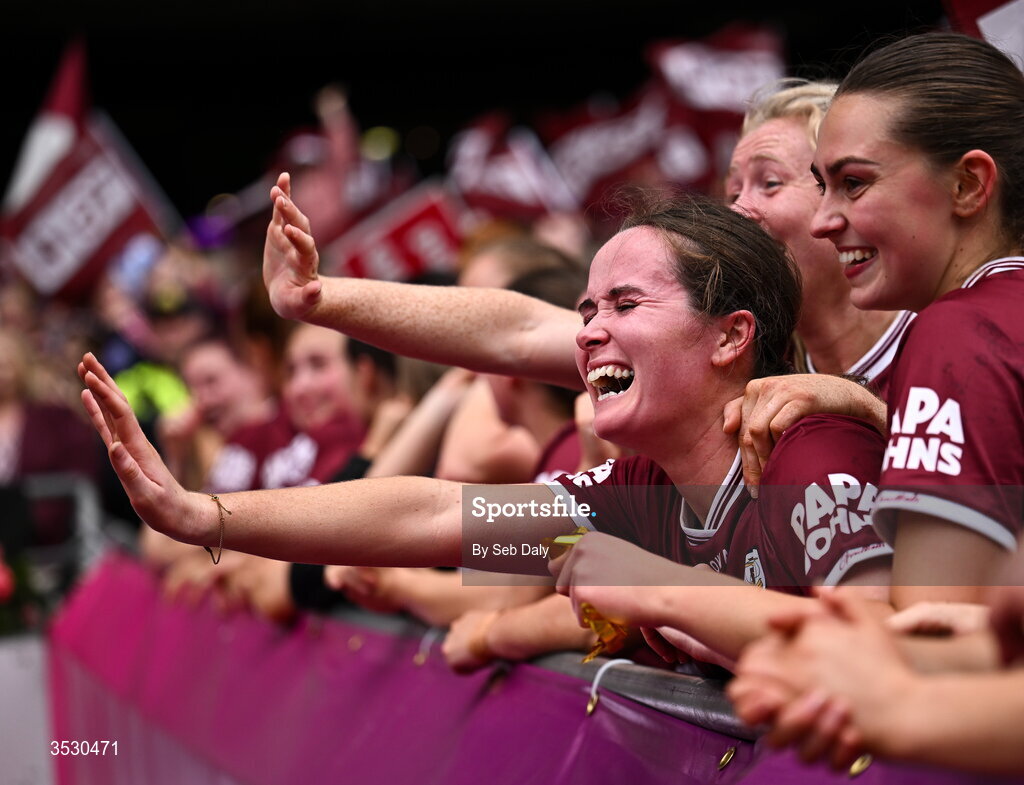 2 August 2026; Nicola Ward of Galway after the LGFA TG4 All-Ireland Senior Championship final match between Galway and Kerry at Croke Park in Dublin. Photo by Seb Daly/Sportsfile