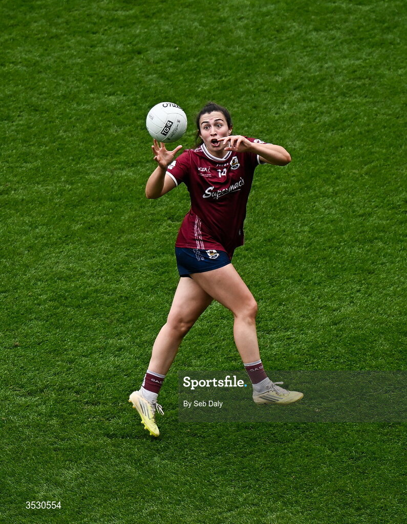 2 August 2026; Leanne Coen of Galway during the LGFA TG4 All-Ireland Senior Championship final match between Galway and Kerry at Croke Park in Dublin. Photo by Seb Daly/Sportsfile