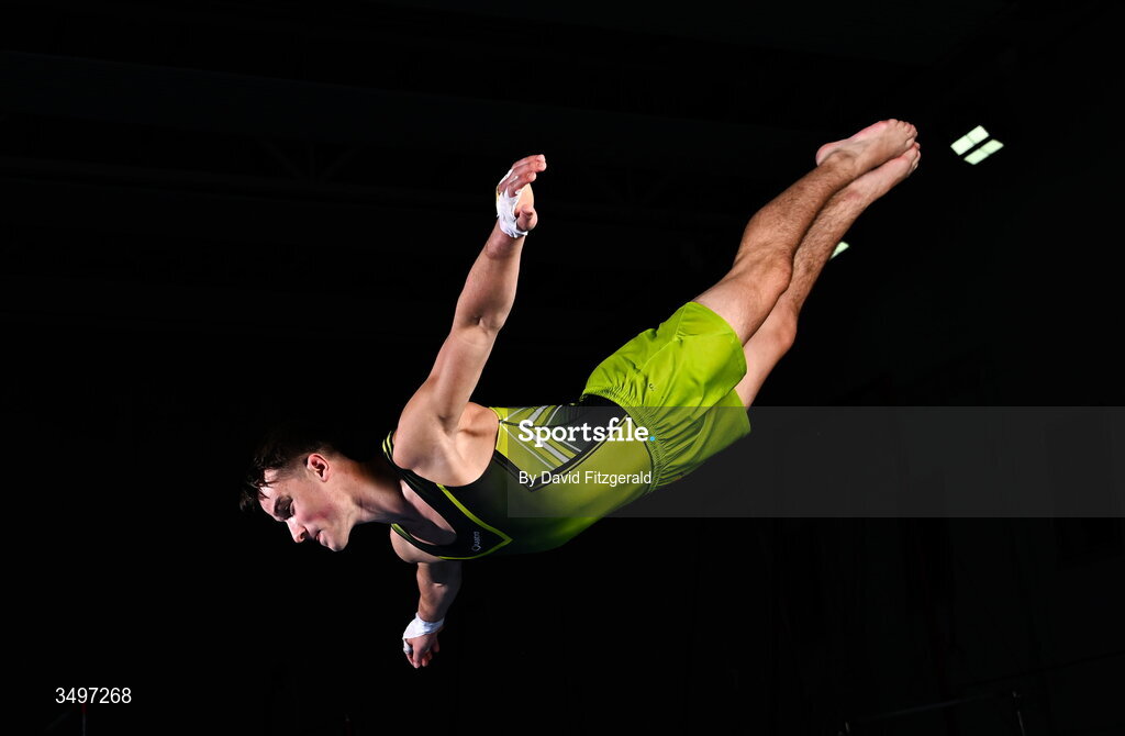 7 August 2026; James Hickey during the Gymnastics Ireland content gathering day at the Sport Ireland National Gymnastics Training Centre in Dublin. Photo by David Fitzgerald/Sportsfile
