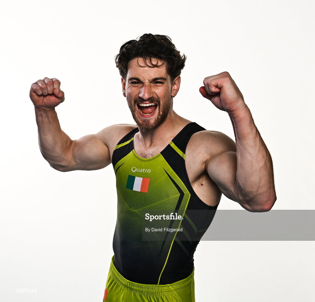 7 August 2026; Daniel Fox during the Gymnastics Ireland content gathering day at the Sport Ireland National Gymnastics Training Centre in Dublin. Photo by David Fitzgerald/Sportsfile