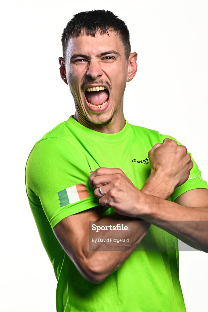 7 August 2026; Adam Steele during the Gymnastics Ireland content gathering day at the Sport Ireland National Gymnastics Training Centre in Dublin. Photo by David Fitzgerald/Sportsfile