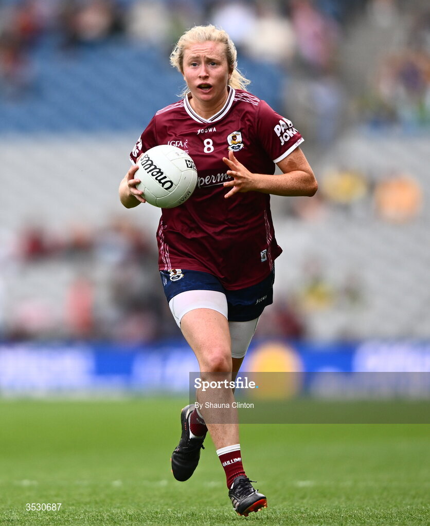 2 August 2026; Louise Ward of Galway during the LGFA TG4 All-Ireland Senior Championship final match between Galway and Kerry at Croke Park in Dublin. Photo by Shauna Clinton/Sportsfile
