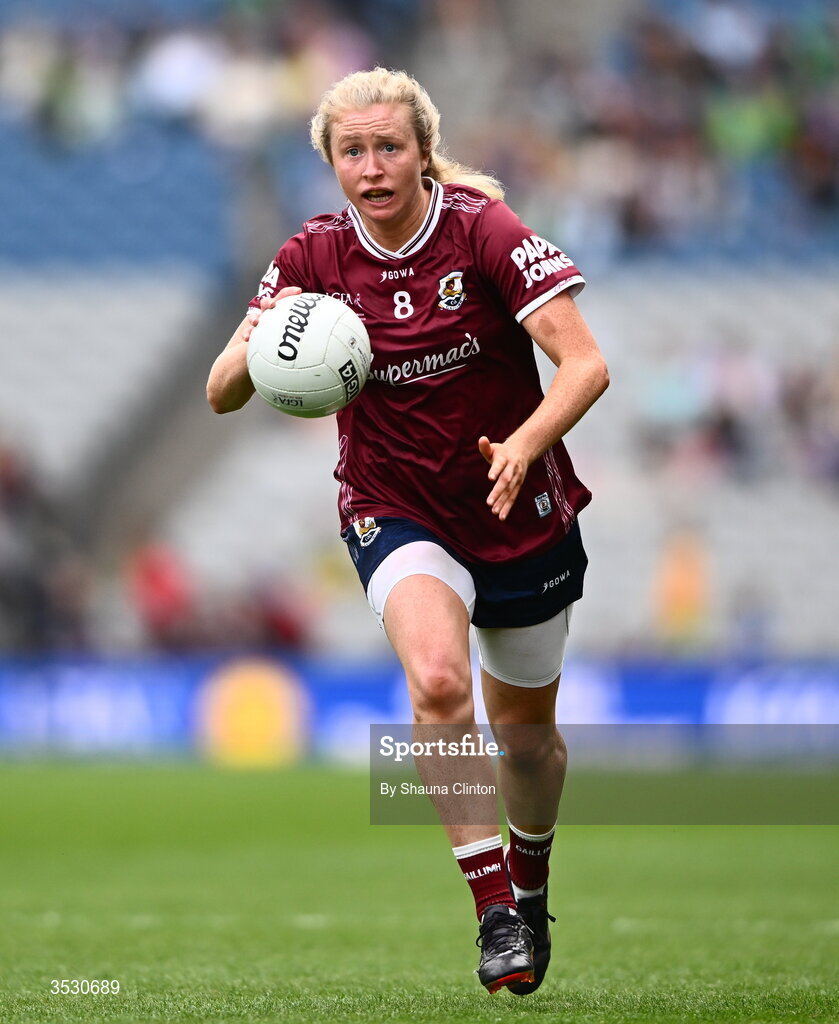 2 August 2026; Louise Ward of Galway during the LGFA TG4 All-Ireland Senior Championship final match between Galway and Kerry at Croke Park in Dublin. Photo by Shauna Clinton/Sportsfile
