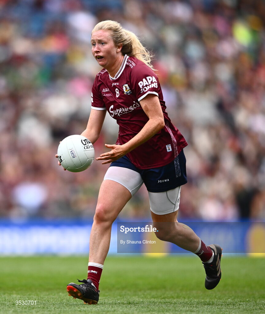 2 August 2026; Louise Ward of Galway during the LGFA TG4 All-Ireland Senior Championship final match between Galway and Kerry at Croke Park in Dublin. Photo by Shauna Clinton/Sportsfile