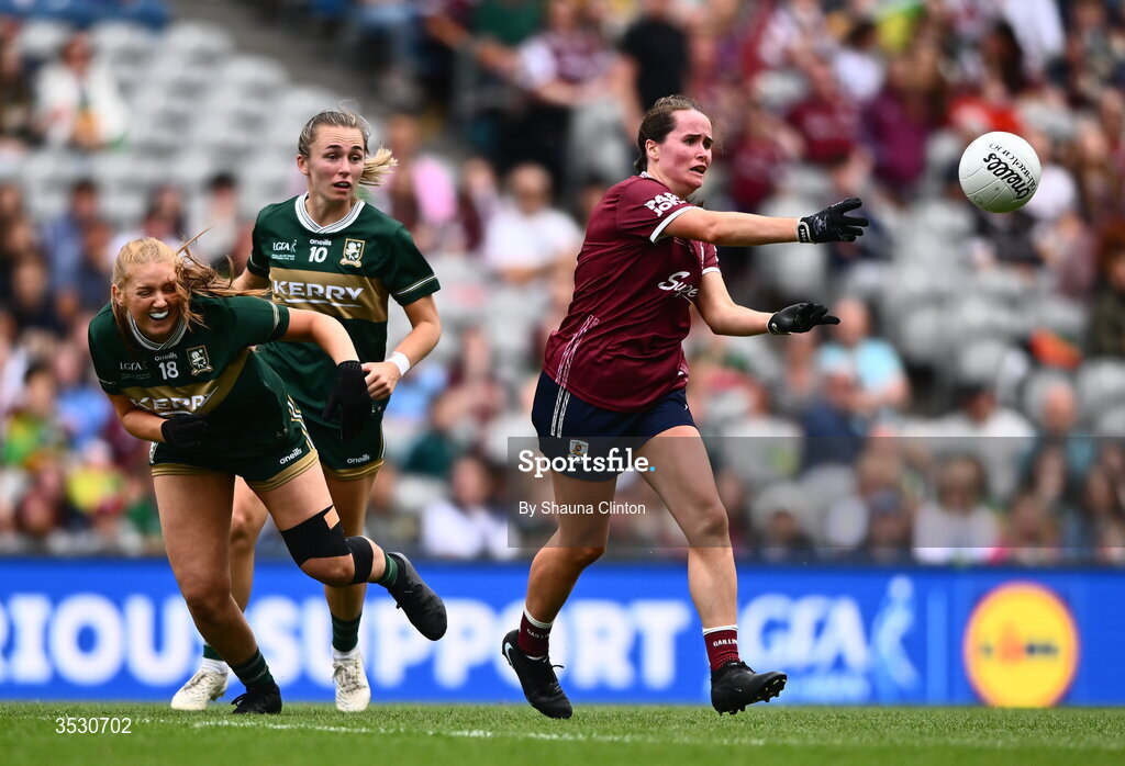 2 August 2026; Nicola Ward of Galway during the LGFA TG4 All-Ireland Senior Championship final match between Galway and Kerry at Croke Park in Dublin. Photo by Shauna Clinton/Sportsfile