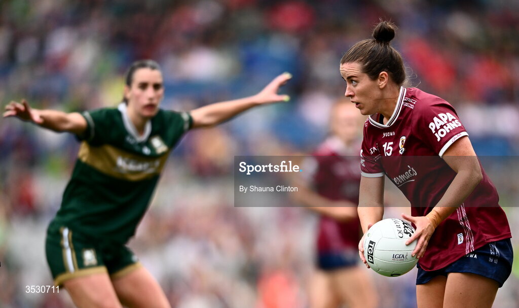 2 August 2026; Róisín Leonard of Galway during the LGFA TG4 All-Ireland Senior Championship final match between Galway and Kerry at Croke Park in Dublin. Photo by Shauna Clinton/Sportsfile