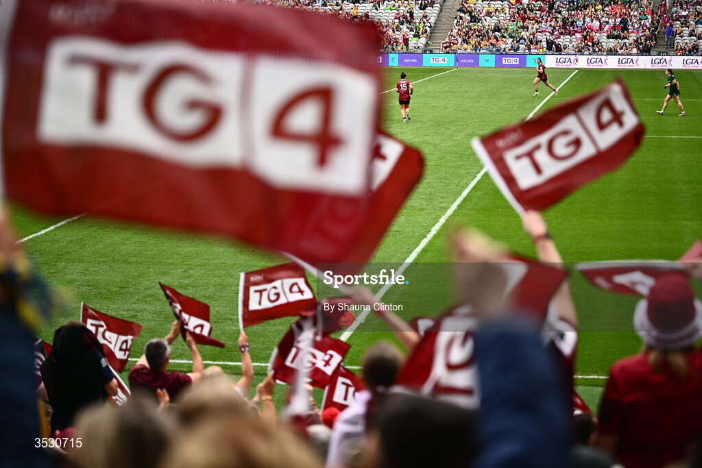 2 August 2026; A general view of action during the LGFA TG4 All-Ireland Senior Championship final match between Galway and Kerry at Croke Park in Dublin. Photo by Shauna Clinton/Sportsfile