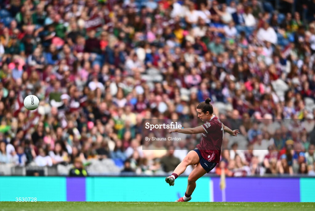2 August 2026; Róisín Leonard of Galway during the LGFA TG4 All-Ireland Senior Championship final match between Galway and Kerry at Croke Park in Dublin. Photo by Shauna Clinton/Sportsfile