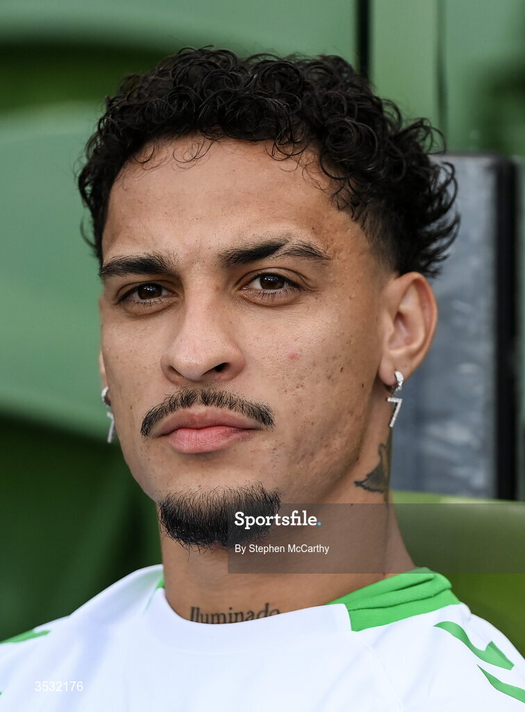 5 August 2026; Antony of Real Betis before the pre-season friendly match between Arsenal and Real Betis at the Aviva Stadium in Dublin. Photo by Stephen McCarthy/Sportsfile