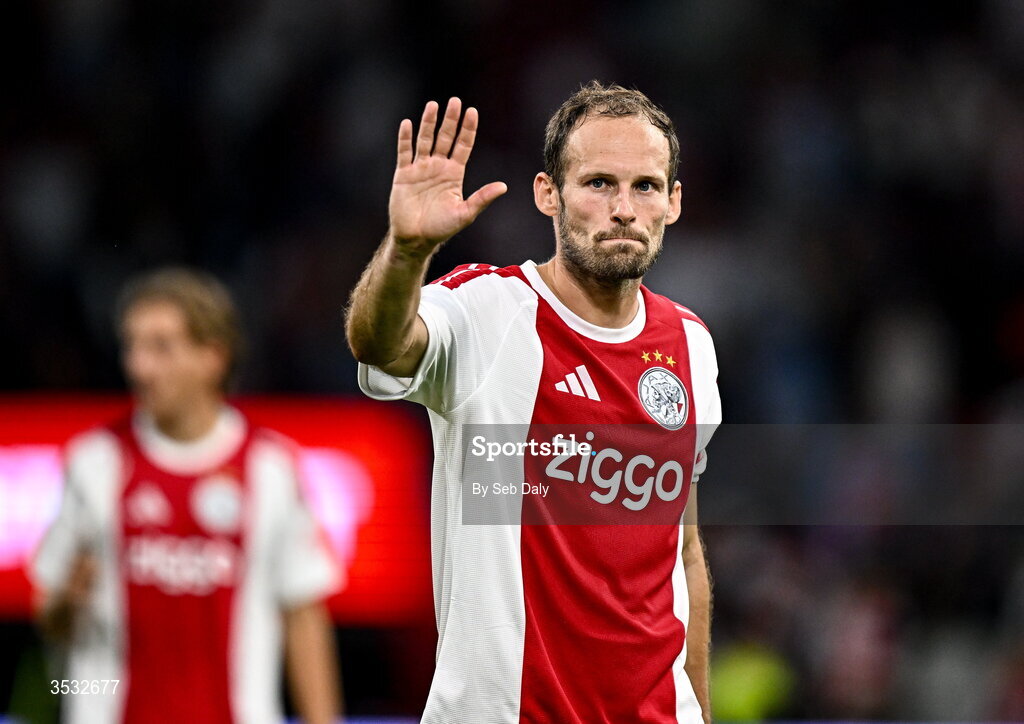 6 August 2026; Daley Blind of Ajax after the UEFA Conference League Third Qualifying Round first leg match between Ajax and Shelbourne at Johan Cruyff Arena in Amsterdam, Netherlands. Photo by Seb Daly/Sportsfile