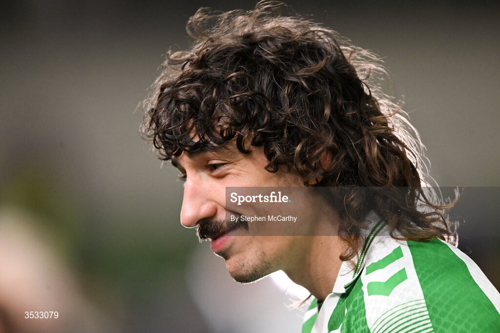 5 August 2026; Héctor Bellerín of Real Betis after the pre-season friendly match between Arsenal and Real Betis at the Aviva Stadium in Dublin. Photo by Stephen McCarthy/Sportsfile